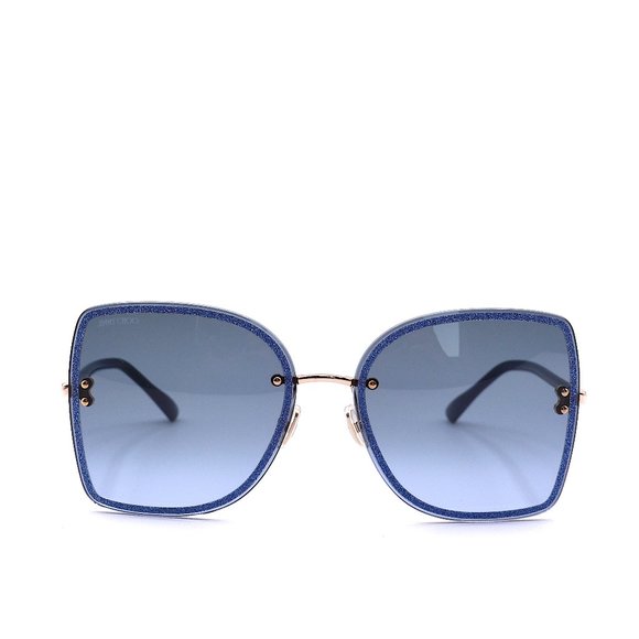 JIMMY CHOO LETI/S LKS GOLD BLUE AUTHENTIC SUNGLASSES - Picture 4 of 14